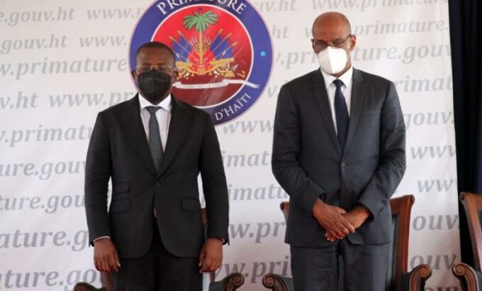 Roiled by presidential assassination, Haiti swears in new PM