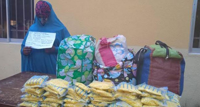 NDLEA arrests lady with multiple identities for trafficking 296,000 tabs of illicit drugs