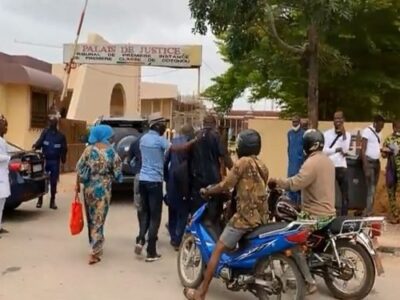 BREAKING: Igboho arrives Cotonou Court for trial