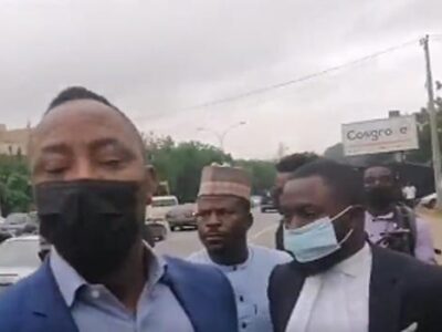 JUST IN: Police release Sowore, others in Abuja during Nnamdi Kanu's trial