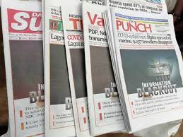 Nigeria Newspapers campaign against Media Bills by publishing "Information Blackout"