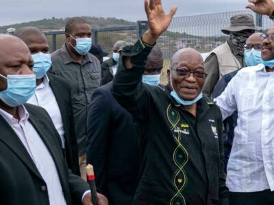 South Africa’s ex-President Zuma hands himself to prison