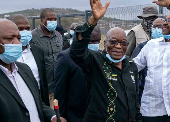 South Africa’s ex-President Zuma hands himself to prison
