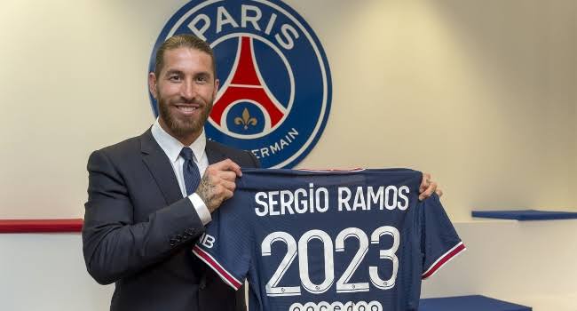 Sergio Ramos signs two-year contract with Paris Saint-Germain