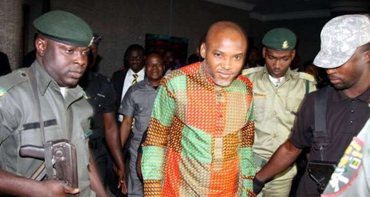 Court rejects Nnamdi Kanu’s plea to be moved to Kuje correctional Centre