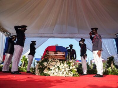 Haiti's murdered President laid to rest as tensions run high