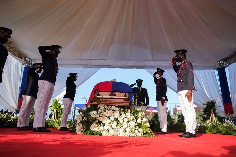 Haiti's murdered President laid to rest as tensions run high