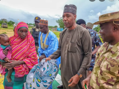 Governor Zulum receives another Chibok Schoolgirl in Gwoza