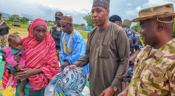 Governor Zulum receives another Chibok Schoolgirl in Gwoza