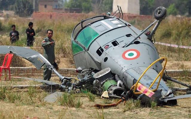Army helicopter crashes in Punjab