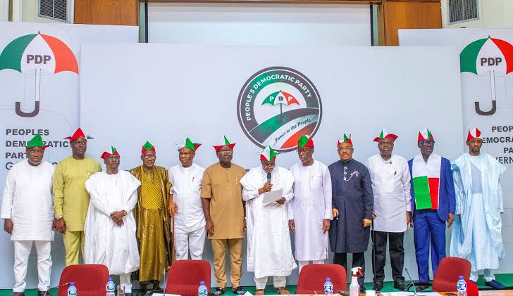 PDP Governors meet in Abuja, ask Secondus to resign