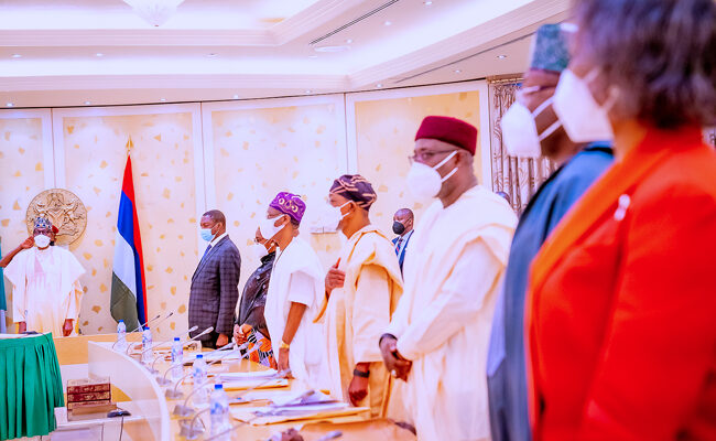 Others include Ministers of Finance, Budget and National Planning, Zainab Ahmed; Works and Housing, Babtunde Fashola and Interior, Rauf Aregbeshola.