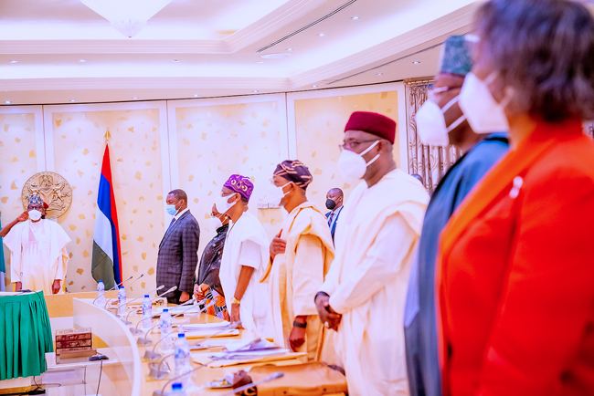 Others include Ministers of Finance, Budget and National Planning, Zainab Ahmed; Works and Housing, Babtunde Fashola and Interior, Rauf Aregbeshola.