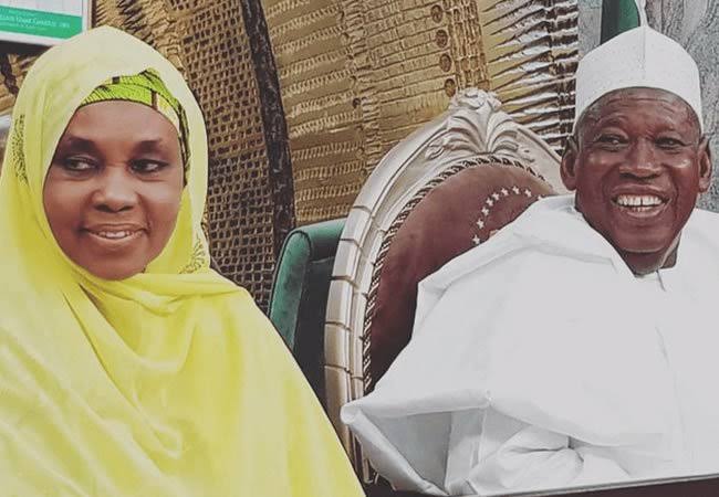 BREAKING: EFCC invites Governor Ganduje’s wife over bribery, land fraud reported by son