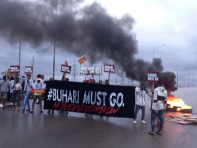 BREAKING: Police disperse 'Buhari-must-go' protesters in Abuja