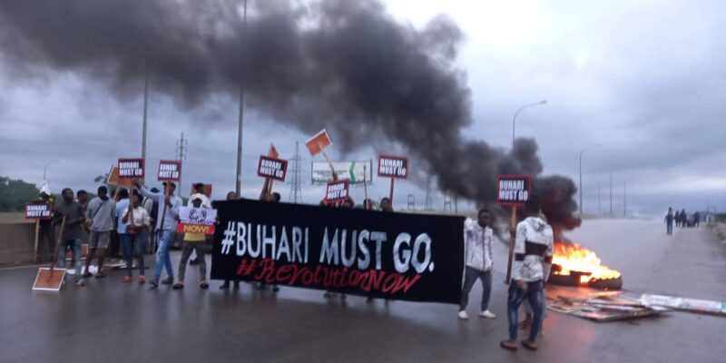 BREAKING: Police disperse 'Buhari-must-go' protesters in Abuja