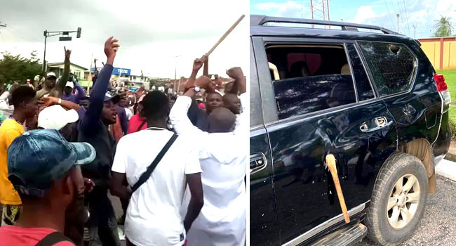 BREAKING: Delegates injured, cars damaged as hoodlums attack factional Oyo PDP Congress