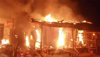 JUST IN: Fire guts Kogi market