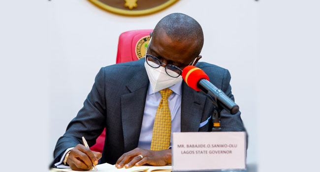 Sanwo-Olu signs administration of Criminal Justice Amendment Law 2021