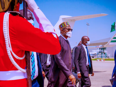 Buhari returns to Abuja after three-day trip to Ethiopia