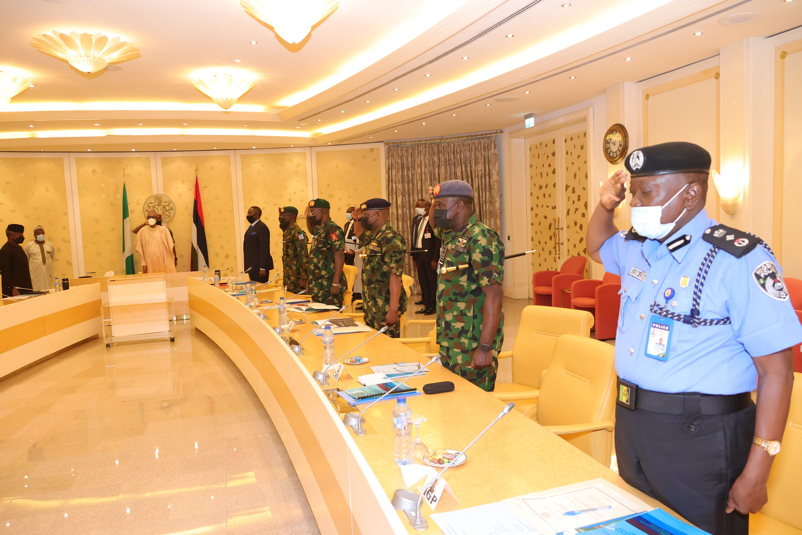 Buhari presides over security meeting in Aso Rock