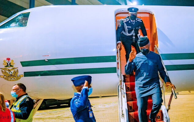 JUST IN: Osinbajo arrives UK ahead of UN Energy Summit (PHOTOS)