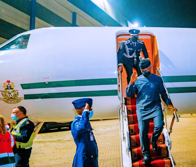 JUST IN: Osinbajo arrives UK ahead of UN Energy Summit (PHOTOS)