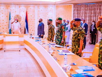 Buhari presides over security meeting in Aso Rock