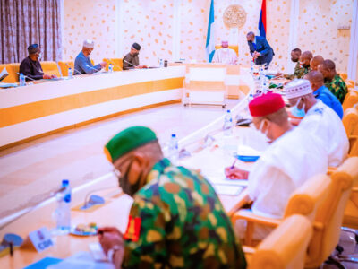 Buhari presides over security meeting in Aso Rock