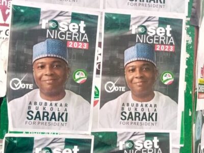 PDP National Convention: Presidential campaign posters, banners of Atiku, Saraki, others flood venue