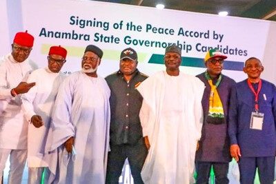 Anambra Governorship candidates sign peace accord