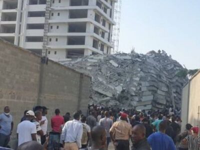BREAKING: IGP arrives scene of Ikoyi collapsed building