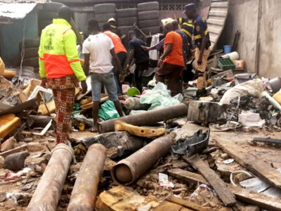 JUST IN: At least five killed as gas explosion hits Ladipo market
