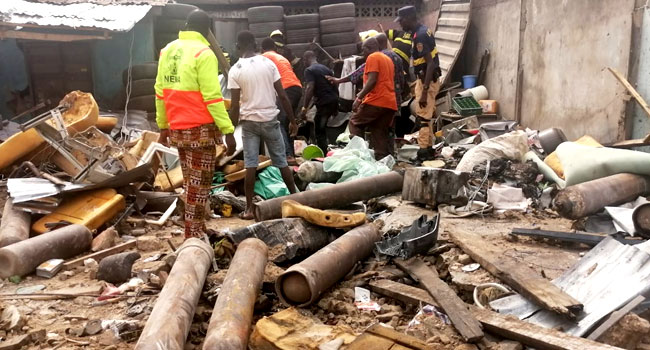 JUST IN: At least five killed as gas explosion hits Ladipo market