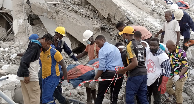 [UPDATE] Ikoyi Building Collapse: Five rescued, four dead as rescue operations continue for survivors