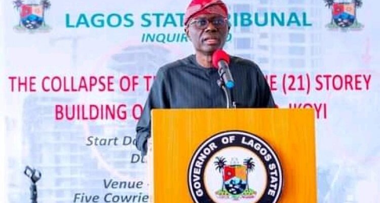 Ikoyi Building Collapse: Sanwo-Olu declares 3 days mourning, flags to fly at half-mast