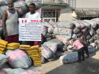 NDLEA intercepts 12,385kg drugs smuggled into Lagos on waterways