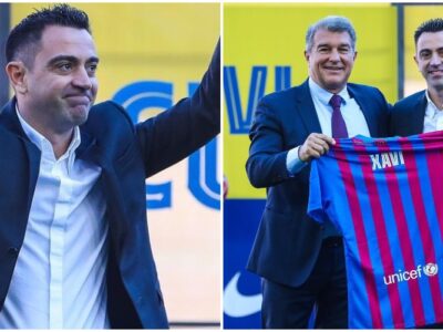 Xavi unveiled as Barcelona coach