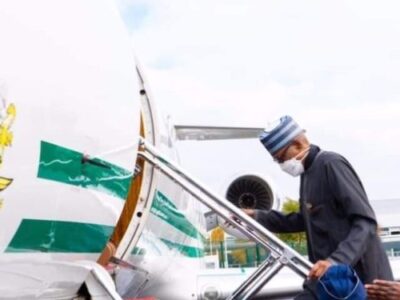 President Buhari departs Abuja for Expo 2020 Dubai