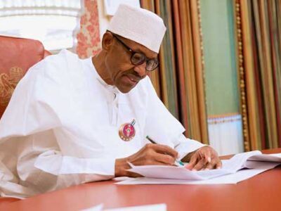 Buhari writes Senate, seeks passage of 2021 Finance Bill