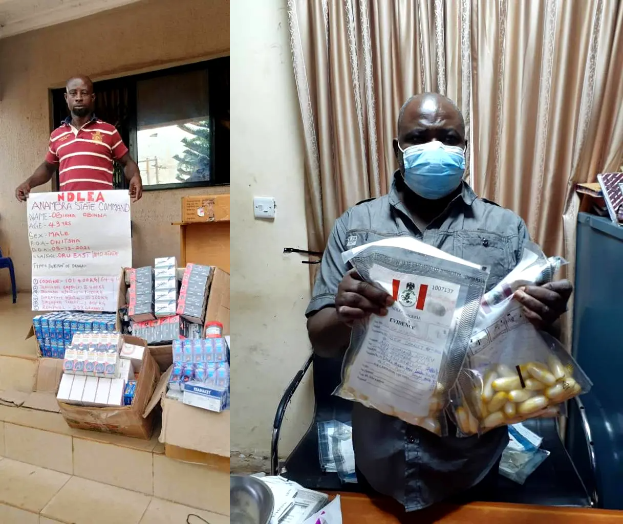 NDLEA arrests Ghanaian, two others with 9.9kg Cocaine, Meth