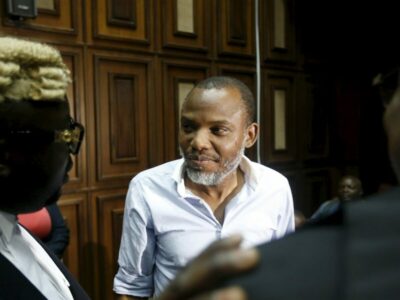 Court orders DSS to allow Nnamdi Kanu maximum comfort, practice his faith in detention