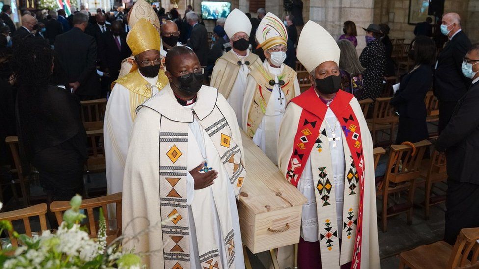 South Africa holds state funeral for Desmond Tutu