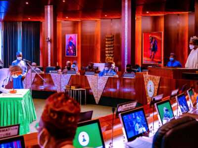 Buhari chairs FEC meeting, swears in new INEC National Commissioners