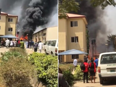 Fire guts section of Asokoro Hospital in Abuja