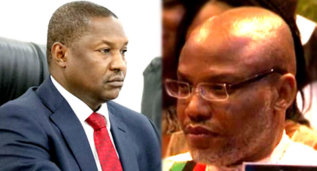 Trial of Nnamdi Kanu’s Co-Defendants: Court fines AGF Malami N200,000