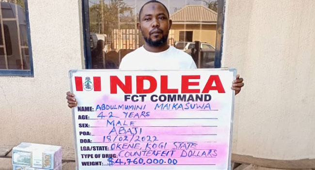 NDLEA intercepts fake $4.7m cash in Abuja