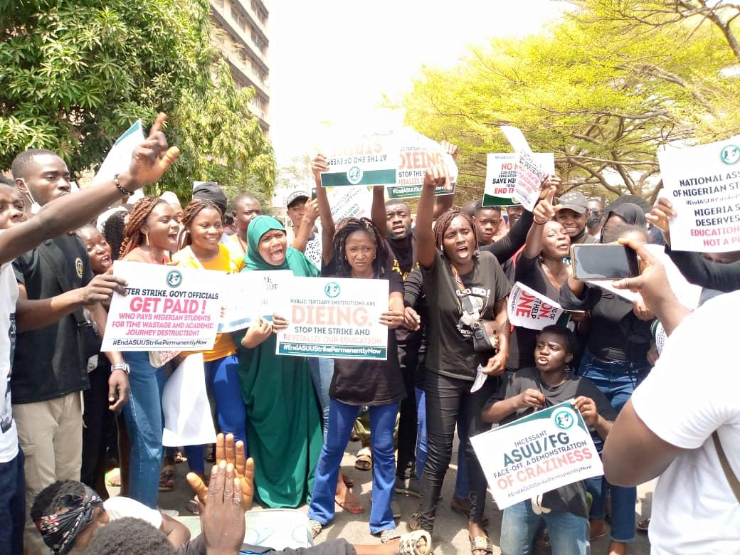 Nigerian students protest over ASUU strike