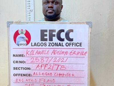 EFCC arraigns man for $1,410,000 fraud in Lagos