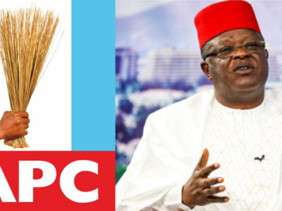 ‘A Travesty Of Justice’; APC slams court’s judgment on Umahi, deputy